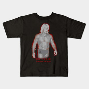 Ric Flair Tribute - dusty rhodes wrestling wwe macho man stone cold steve austin nwo bret hart razor ramon andre the giant four horsemen Kids T-Shirt